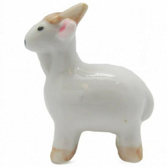 GENL Ceramic Multicolor Miniatures Goat Porcelain Animals