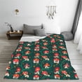 thumbnail image 5 of Salouo Mushroom House Print Bed Blankets,Flannel Blanket Comfortable Air Conditioning Blanket Lightweight Blanket for Sofa Bed Travel & Couch -40"x30", 5 of 8