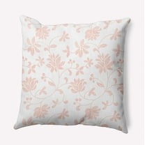 20" x 20" Simply Daisy Traditional Floral Polyester Accent Pillow, Blush Qty 1