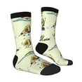 thumbnail image 3 of Uemuo Avocado for Exercise Pattern Women's Crew Socks, Soft Durable Breathable Moisture-Wicking with Odor Control Cotton socks, 3 of 9