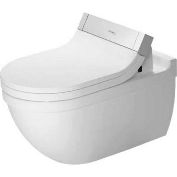 Duravit 222659 Dual Starck 3 0 8 1 6 Gpf Dual Flush Wall Mounted One Piece Elongated Walmart Com Walmart Com