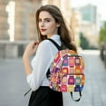 thumbnail image 6 of FORMRS Mini Backpack Purse for Women Travel Daypack Casual Shoulder Bag, Colorful Jars, 6 of 7