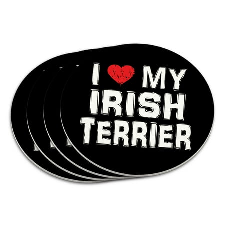 

I Love My Irish Terrier Stylish Coaster Set