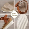 thumbnail image 3 of Mujeres Plataforma Sandalias ESPADRILLE Sandalias de cuña abiertas Sandalias sandalias casuales para la playa de verano, 3 of 7