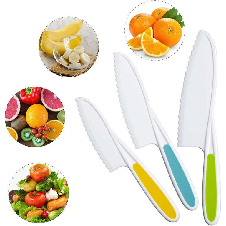 16pcs Montessori Kitchen Tools for Toddlers, Serrated Edges Wooden Kids  Knife Set for Real Cooking with Fruit Vegetable Cutting Board, Gloves,  Potato