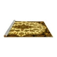 thumbnail image 2 of Ahgly Company Machine Washable Indoor Rectangle Medallion Yellow Traditional Area Rugs, 2' x 5', 2 of 4