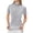 Gray, variant on Women Turtleneck Mulberry Silk Thermal Shirts Short Sleeve Tops Lightweight Base Layer Shirt