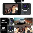 thumbnail image 3 of 1080P Three Lens Car DVR DashCam Video Recorder Front Rear And Inside Camera, 3 of 20
