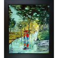 thumbnail image 1 of Walking under rain with New Age Black Frame 20"X24", 1 of 3