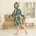thumbnail image 4 of FORMRS Niños Bathrobe Unisex Hooded Robe Soft Plush Pajamas Sleepwear, Size 4-6T, Orange Fruit, 4 of 7