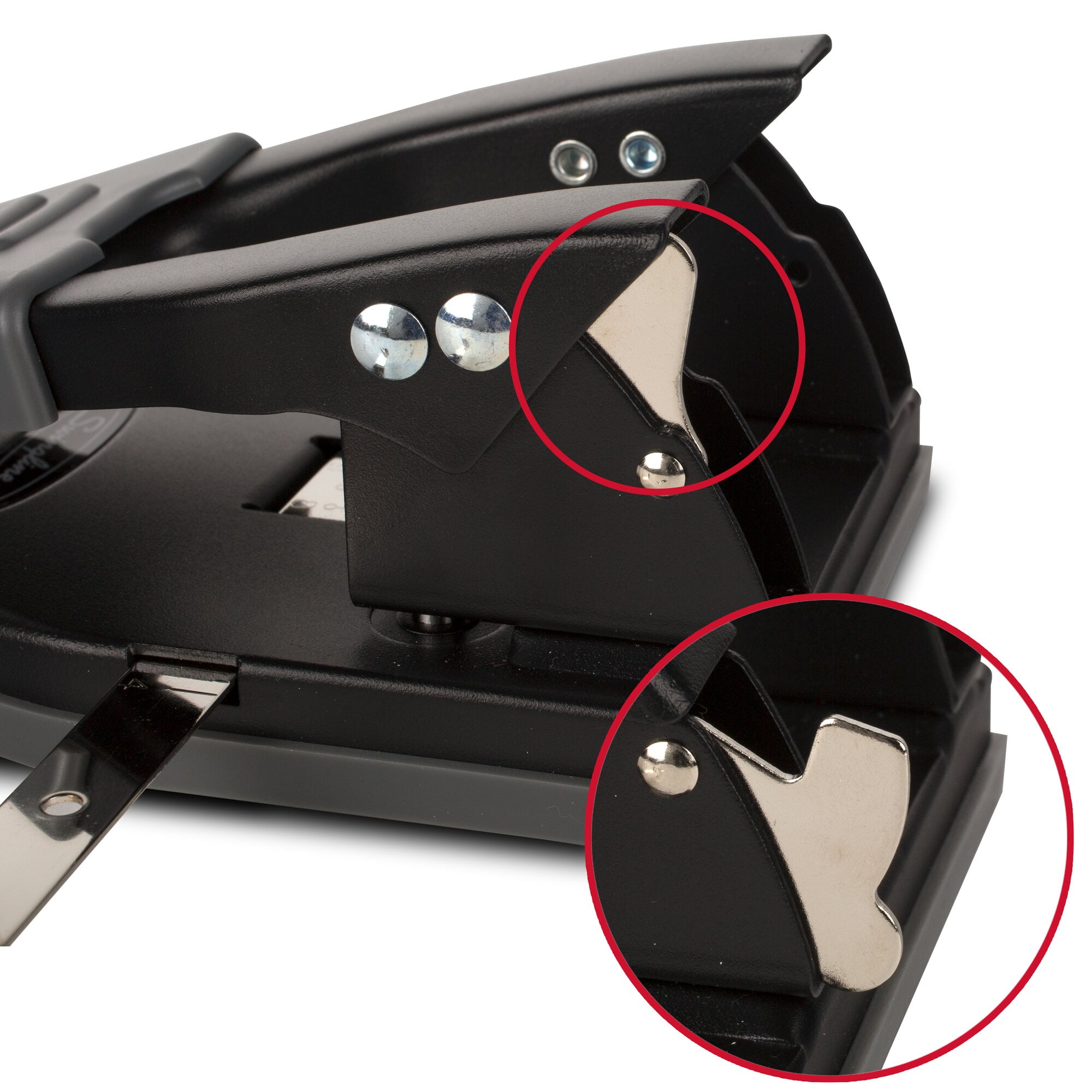 Swingline Comfort Handle 2-Hole Punch, 50% Easier, 1/4" Hole Size, 28 Sheets