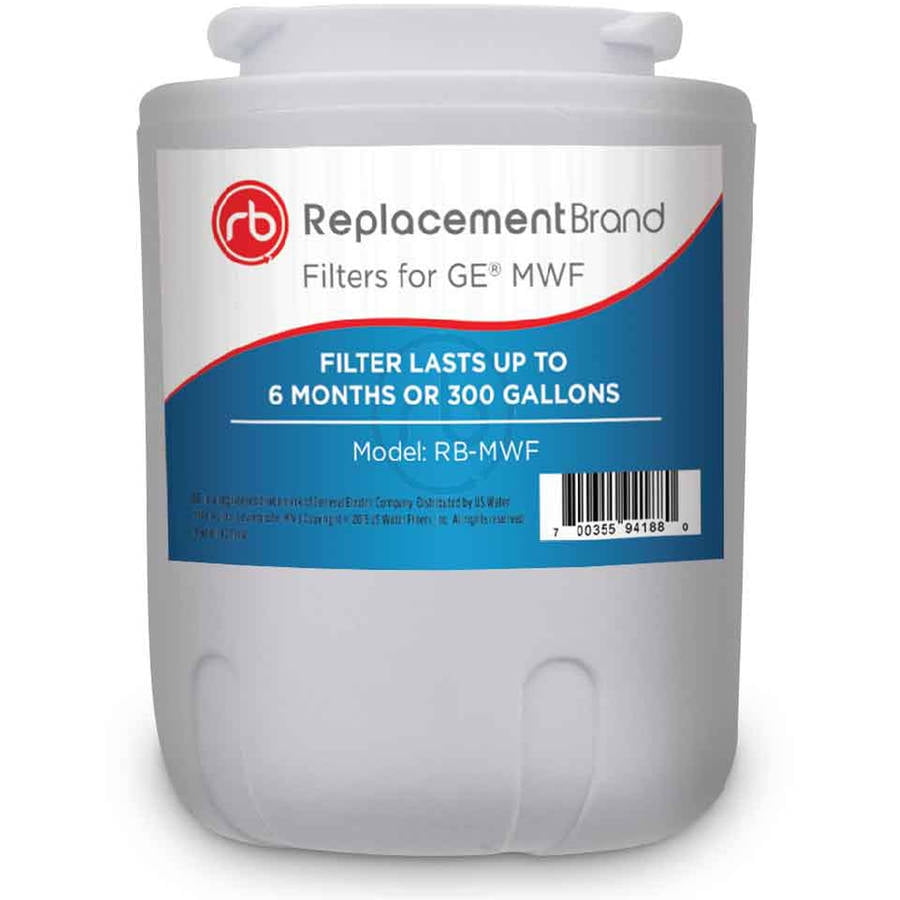 GE MWF Comparable Refrigerator Water Filter by ReplacementBrand, 2 pack