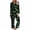 Green, variant on Womens Halloween Pjs Set Vintage Bat Print Long Sleeve Tops Wide Leg Pants Lounge Pajama Sets Cozy Soft Sleepwear Homewear Outfits Green L