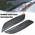 thumbnail image 3 of Black Carbon Fiber Headlight Eyelids Covers For 2003-2008 350z Fairlady Z Z33 (pack Of 2), 3 of 5
