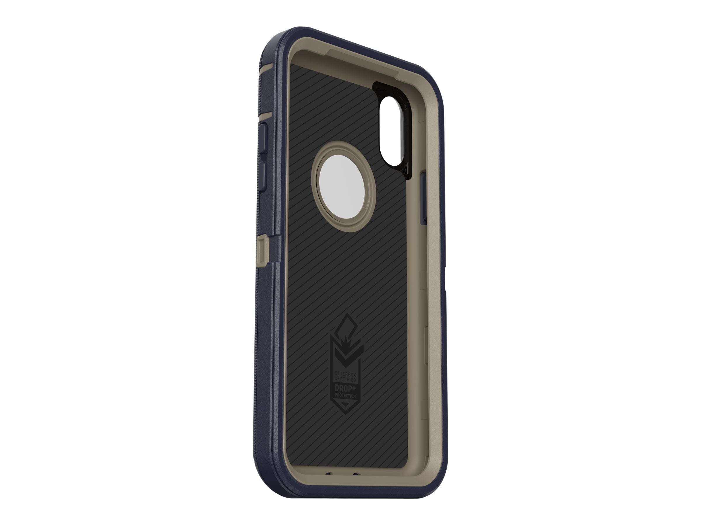 Otterbox Defender Series Screenless Edition Case For Iphone Xs & Iphone X Retail Packaging Dark Lake (Chinchilla/Dress Blues)