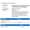 thumbnail image 2 of Head Gasket Set - Compatible with 1988 - 1991 Ford F-150 4.9L 6-Cylinder 1989 1990, 2 of 2