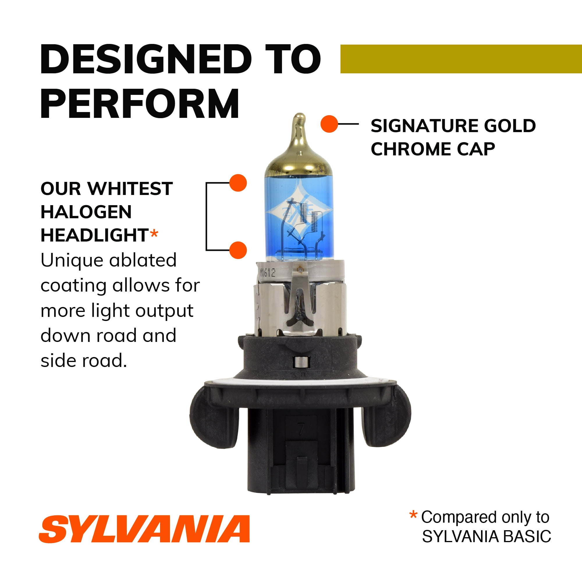 Sylvania Automotive H13 SilverStar zXe Gold Halogen Headlight Bulb