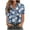 Blue#01, variant on Women Hawaiian Shirt Soft Cool Summer Hawaii Shirts Floral Tropical Print V Neck Collared Beach Vacation T-Shirt Short Sleeve Button Up Lightweight Cardigan Tops Green#02 XL
