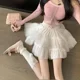 thumbnail image 3 of Falda A de encaje con cintura alta y forma de huevo, estilo nuevo de verano de 2024, falda de encaje blanca con mangas abullonadas, de moda para mujer, 3 of 4