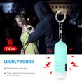 thumbnail image 2 of Keychain for Woman, 130dB Loud Personal Alarm with LED Flashlight Rechargeable Safety Alarm Keychain for Woman Kids Students Girls Elderly Gift Blue, 2 of 8