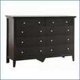 thumbnail image 5 of Dressers, Modern Real Wood Veneer Dresser with Storage | Black | Particle Board, 5 of 9