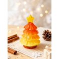 thumbnail image 2 of Mini Christmas Tree Figurines,4Pc Colorful Resin Small Christmas Tree Ornaments, Creative Micro Landscape Decorations, Star Top Tiny Xmas Tree Statues, Cute Tabletop Miniature Holiday Decor Ornament, 2 of 3