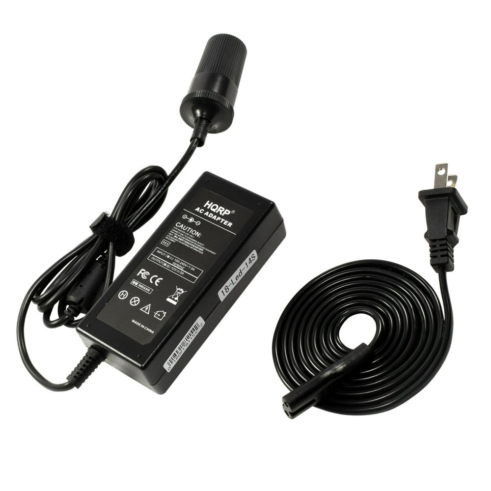 HQRP 110V240V to 12V 5A Car Charger Converter for Small Car Refrigerator / Minifridge + HQRP