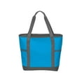 thumbnail image 2 of Port Authority Adult Female Plain Tote Deep Aqu/Dk Ch One Size Fits All, 2 of 2
