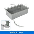 thumbnail image 2 of Dextrus 32" Undermount Kitchen Sink Workstation, 304 Stainless Steel, Single Bowl, Honeycomb, Silver, 2 of 10