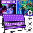 thumbnail image 2 of Proyector ultravioleta de 24 W/48 W/96 W, luz violeta, reflector, luz de escenario, complemento perfecto para Halloween y otras ocasiones, 2 of 4