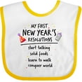 thumbnail image 3 of Inktastic My First New Year's Resolutions Boys or Girls Baby Bib, 3 of 4
