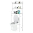 thumbnail image 5 of Over The Toilet Storage, 3-Tier Bathroom Storage Organizer, Bathroom Space Saver, Freestanding Corner Stand,59"H 22"W,White, 5 of 8
