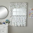 thumbnail image 4 of SKL Home Wildflower Script Tier Curtain Pair, Multi, 57x24, 4 of 4