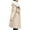 White, variant on SwiftWear Women's Long Detachable Lining Parka Hooded Quilted Jacket with Faux Fur Trim, Wind-Resistant Convertible Winter Coat with Drawstring Waist