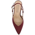 thumbnail image 5 of Journee Womens Knightly Sling Back Mid Stiletto Pointed Toe Pumps, Widths Available, 5 of 10