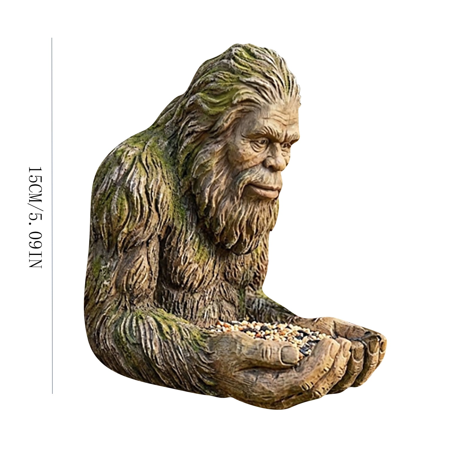 Bird Feeder: Your Backyardâs New Sasquatch Bird Butler Bird Feeder, Bird Feeders For Outdoors Hanging, Fun Wildlife Garden Decor With Palm Bowl For Backyard Bird Watching