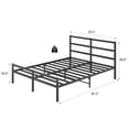 thumbnail image 3 of Full Size Bed Frame with Headboard,Sturdy Metal Full Bed Frames,Storage Space Under Frame,Easy to Assemble,Black, 3 of 7
