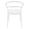 thumbnail image 4 of 32.25" White Outdoor Patio Round Dining Chair, 4 of 7