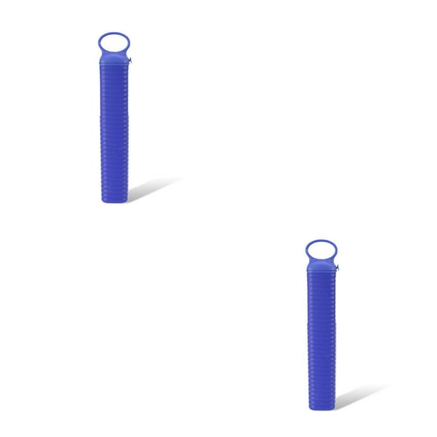 Advancent Bandeja para moldes de cubitos de hielo de 10 cavidades con tapa para helados, portátil, reutilizable, molde para hacer bricolaje, herramientas Triangular azul 2piezas Advancent CBP208100