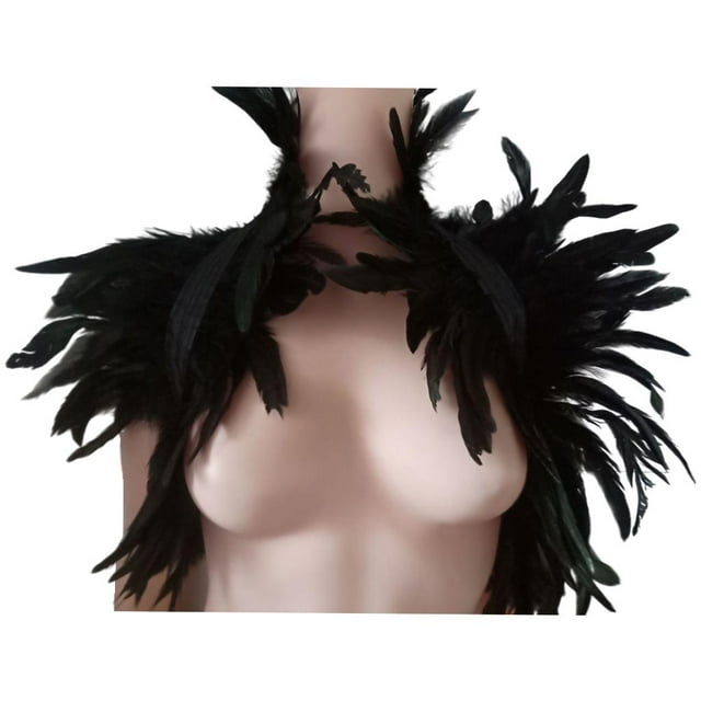 Capa chal mujer Yuyangstore encogimiento de hombros negro