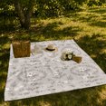 thumbnail image 7 of YShenghong Delicate Cotton And Eucalyptus Botanical Wreath Pattern Printed Flannel Blanket, 7 of 7
