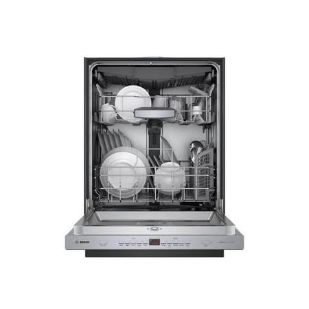 Bosch - 500 Series 24" Top Control Built-In Stainless Steel Tub Dishwasher with 3rd Rack and AutoAir, 44 dBa - Stainless Steel