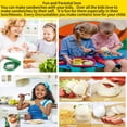 thumbnail image 3 of Uncrustable Sandwich Maker, Sandwich Pocket Circle Shape Cutter & Sealer for Kids Breakfast and Lunchboxes, Light Blue, 3.7Inch, 3 of 6