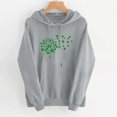 thumbnail image 6 of Nmnitkp Hoodies for Women Fashionable St.Patrick Print Casual Hoodies Y2K Ethnic Style Print Round Neck Hoodie With Pocket Gray,2XL, 6 of 6