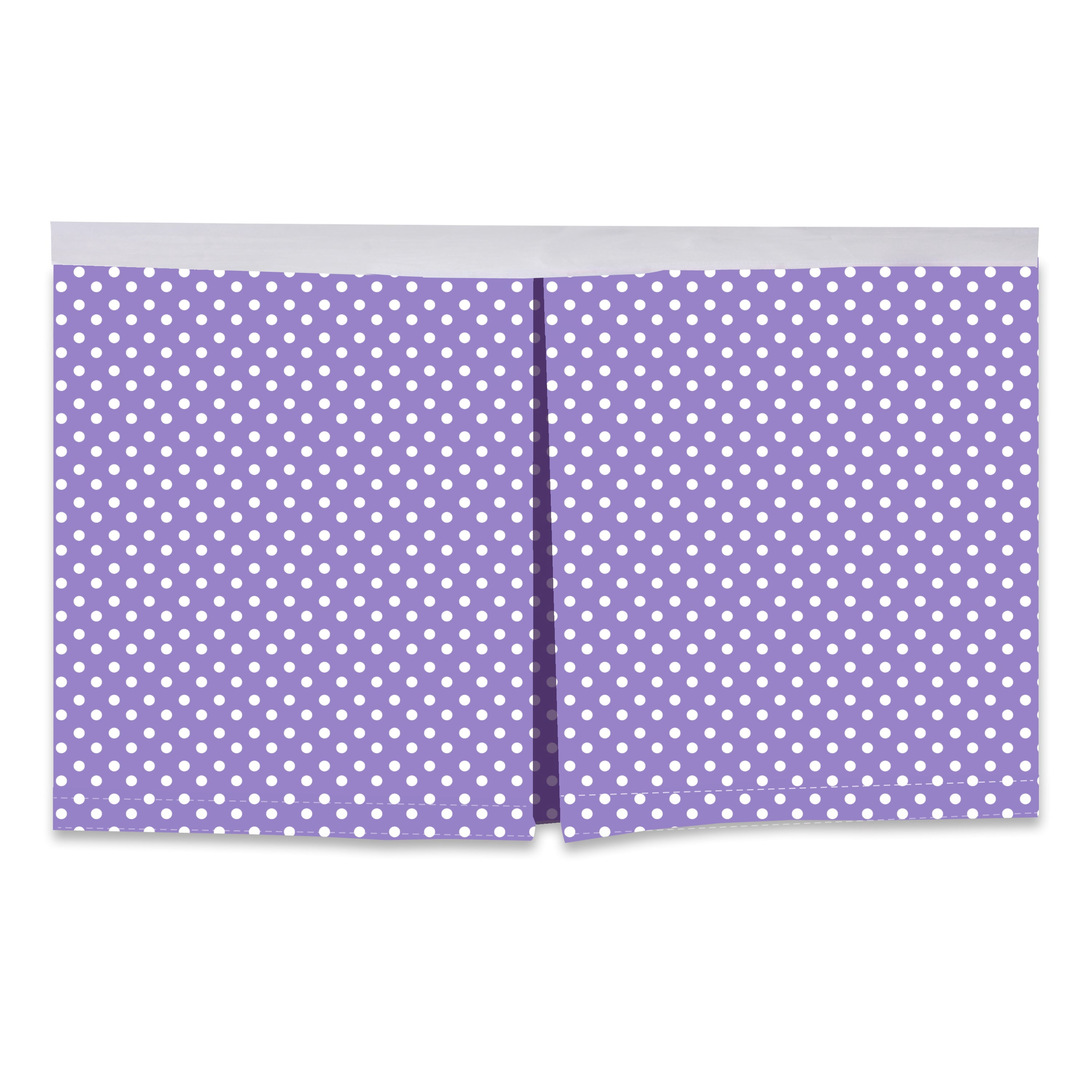 Bacati - Multiple Options of Crib or Toddler Bed Skirt or Dust Ruffle 100% Cotton Percale, Mix N Match Pin Dots