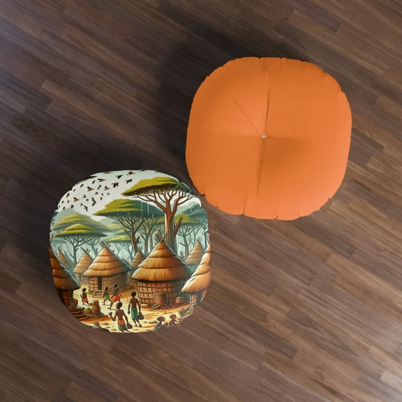 Floor Pillow, Round Floor Pillow, Reading Pillow, African Pillow