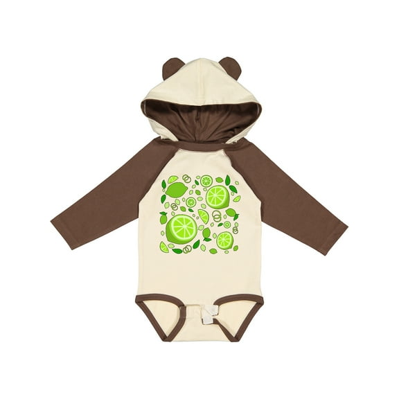 Inktastic Lots of Limes- citrus fun Boys or Girls Long Sleeve Baby Bodysuit