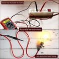 thumbnail image 4 of Sonda de prueba de 8 piezas, cables de prueba de multímetro de acero inoxidable, sondas de prueba, cable probador multifunción para multímetros, laboratorios de electricistas (rojo y negro), 4 of 5