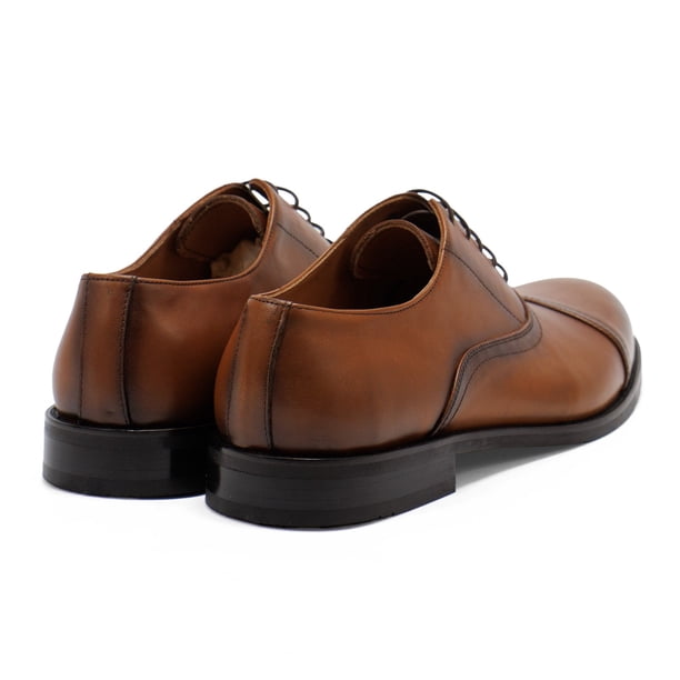 NEW HAKKI men\'s cinque leather oxford shoes in brown Hakki Men main image 4