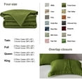 thumbnail image 4 of Simple&Opulence Linen Duvet Cover - Linen Cotton Blend 3 Pieces Bedding Set, 1 Duvet Cover 104 x 92 Inches and 2 Pillowcase- Solid Color Collection , Soft & Cozy ,Cooling Bedding-Forest Green, King, 4 of 8